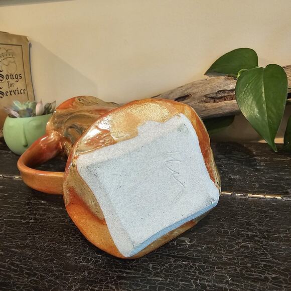 Gallery Style Hand Thrown Ceramic/Pottery Pitcher of Unknown Artist - Picture 7 of 10